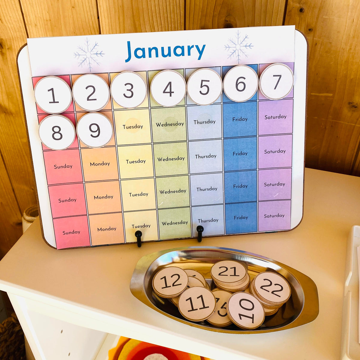 Interactive Callendar DIY Interactive Calendar – Learning with Play