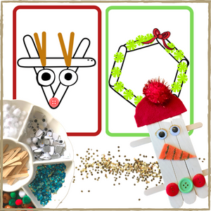 Christmas Popsicle Stick Craft Printable Template