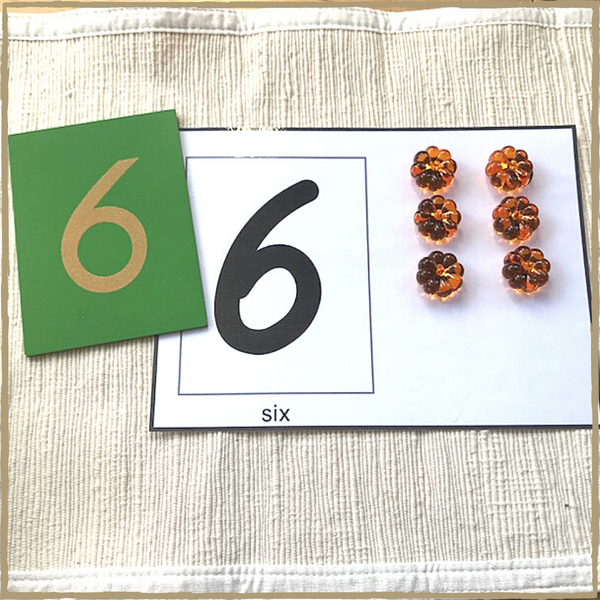 Montessori Counting Mats Numbers 0-10
