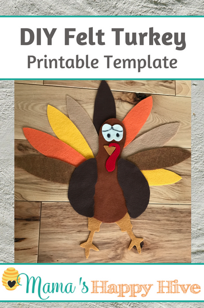 Parts of a Turkey Puzzle - Printable Template